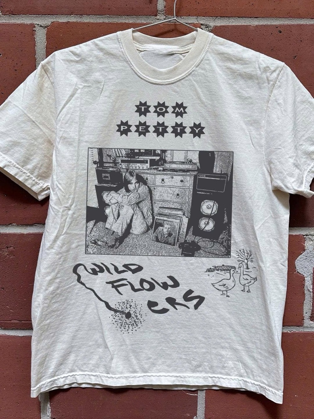 'Wildflowers' Graphic T-Shirt - White